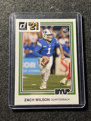 Zach Wilson Rookie Donruss Retro BYU 2021 Panini Chronicles DP #35