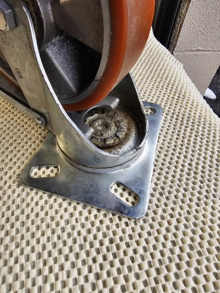 Laufrolle Industrie Universal Rad Dämpfer Anti-Rutsch Dose Drehbar 360 150×40 - Bild 3 von 4