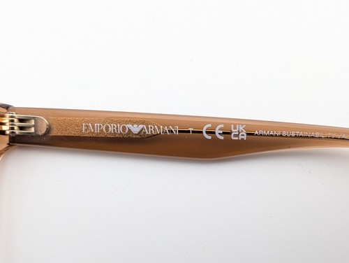 Emporio Armani Eyeglasses, Frames Only, EA 3208 5069, 54-16-140, Clear Brown - Picture 13 of 18