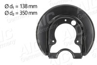Aic Spritzblech Bremsscheibe 57845 Stahlblech FüR Vw Golf 4 1J1 Bora 1 1J2 1J5 2