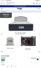 Yawn YAMHK Raised Air Bed With Headboard - King Size