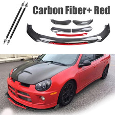 Carbon Fiber Front Bumper Lip Spoiler Splitter Strut Rods For Dodge Neon Srt-4 Carbon Fiber Front Bumper Lip Spoiler Splitter Strut Rods For Dodge Neon Srt-4