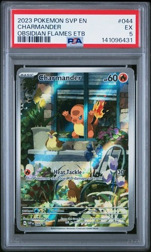 2023 POKEMON SVP EN-SV BLACK STAR PROMO #044 CHARMANDER PSA 5