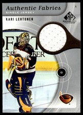 2007-08 SP GAME USED JERSEY Kari Lehtonen Auto Atlanta Thrashers #AF-KL