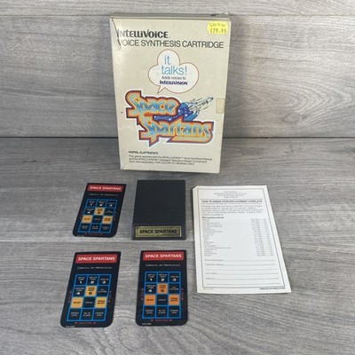 Mattel Intellivision - Space Spartans Spiel PAL - Originalverpackt mit 3 Overlays ohne Anleitung