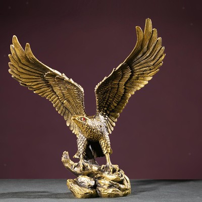 Statue de Sculpture d'aigle, décor pour accessoires d'intérieur et