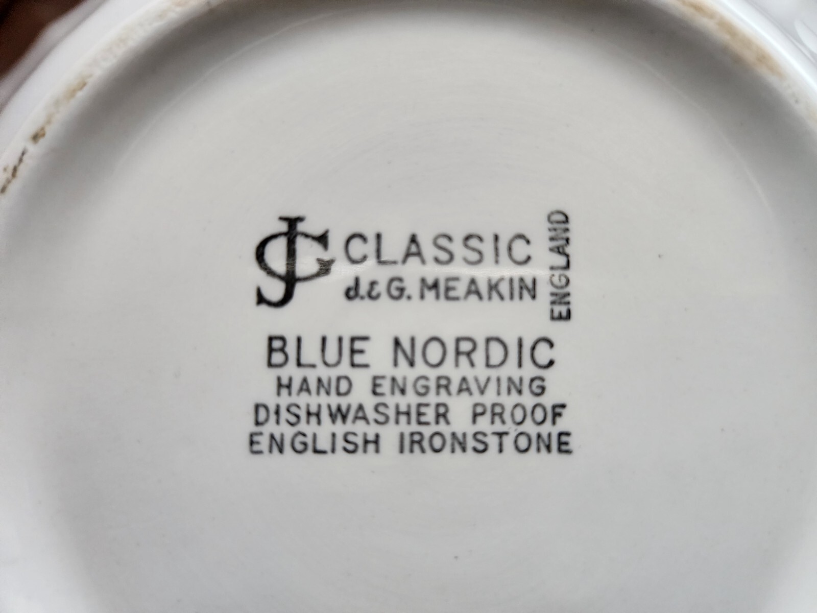 J &G Meakin Blue Nordic Covered Vegetable Bowl