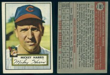 (64928) 1952 Topps 207 Mickey Harris Indians-VGX