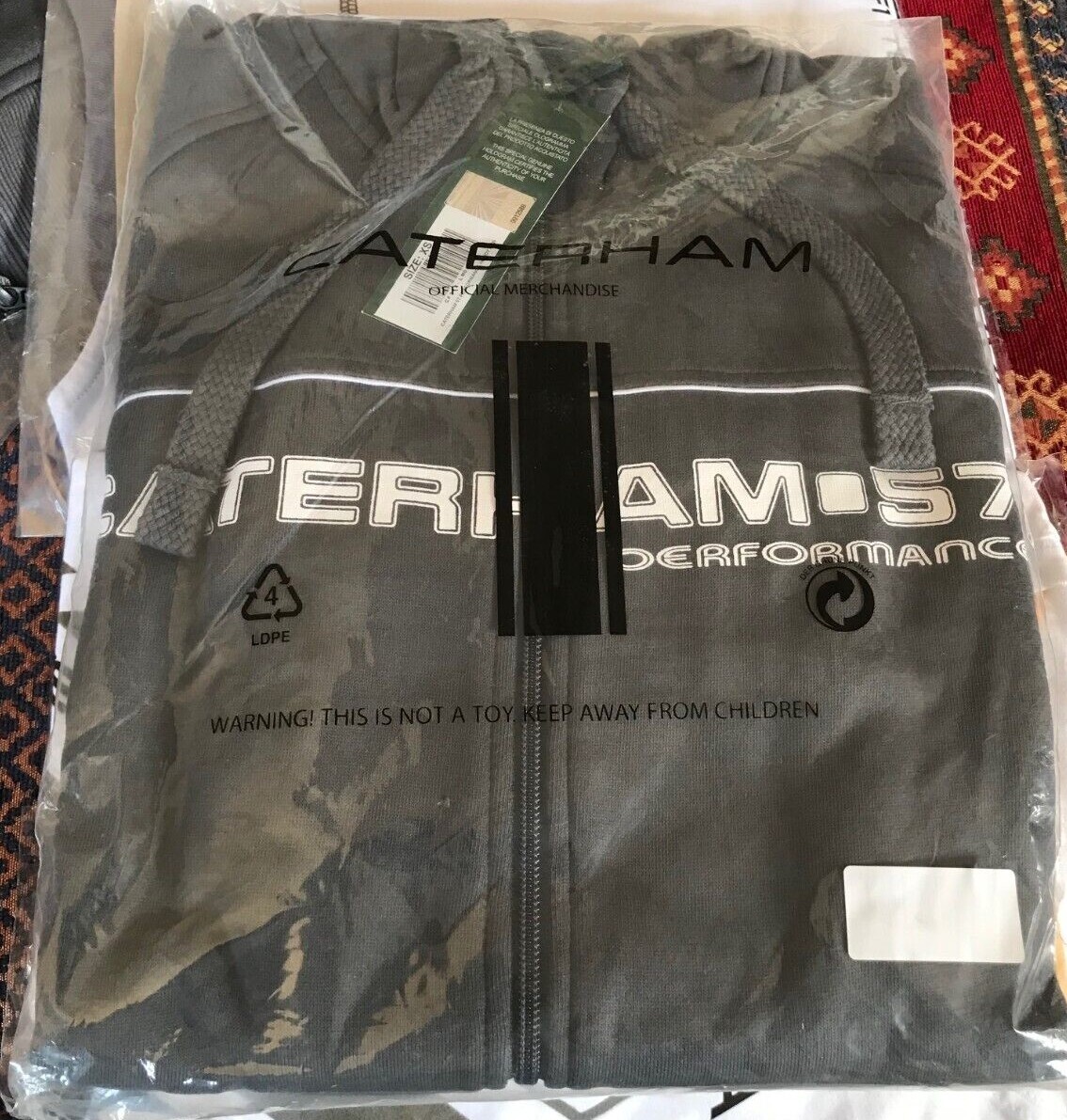 Caterham 57 Performance Full Zip Sweat Hoodie/Jacket Size: XS