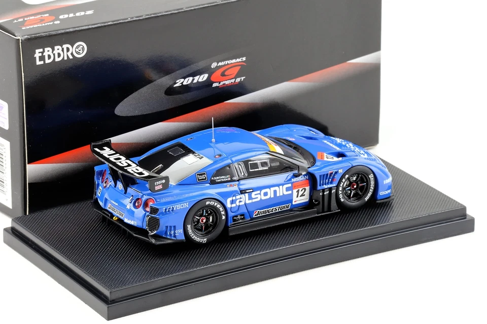 1:43 Ebbro Nissan Gt R Super! GT500 Calsonic Impul 2010 Rd.3 Fuji #12 Matsuda - Immagine 2 di 3