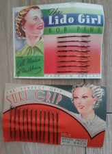 vintage sure grip  hair grips x 2