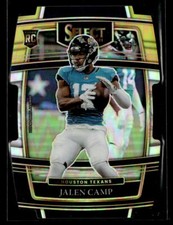 Jalen Camp 2021 Panini Select #97 Black and Gold Prizm Die Cut