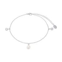 S.Oliver FußKettchen 925/- Sterlingsilber Mit Perlen