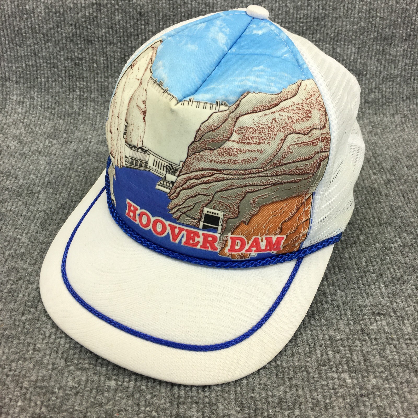 Vintage Hoover Dam Hat Cap Snap Back Mens Adjustable … Gem