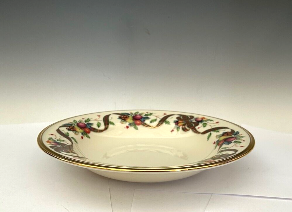 Holiday Tartan by Lenox Dimension Collection Rimmed Soup Bowl