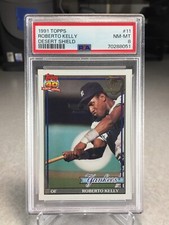 1991 Topps Desert Shield Roberto Kelly #11 - PSA 8 - New York Yankees