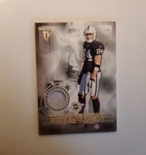 2001 Titanium Dual Game Used Relic Charles Woodson Jason Sehorn Raiders #108