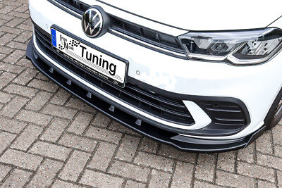 Sonderaktion Frontspoiler mit Wings aus ABS für VW Polo 6 2G AW Facelift