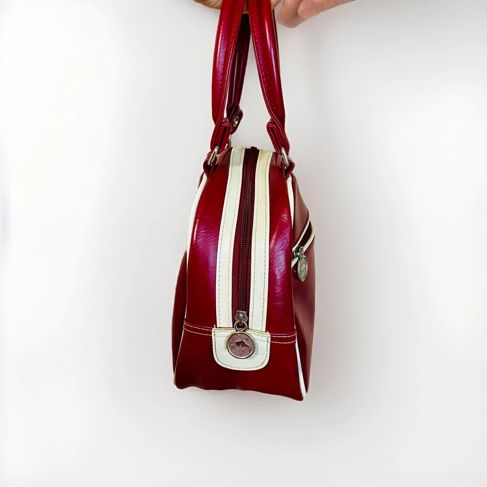 复古根男女通用运动运动皮革红色包超级可爱 - 看小污渍 — 第 4/4 张图片