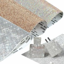 Stick On Diamond Crystal Rhinestone Bling Stickers Self Adhesive Sheet DIY Craft