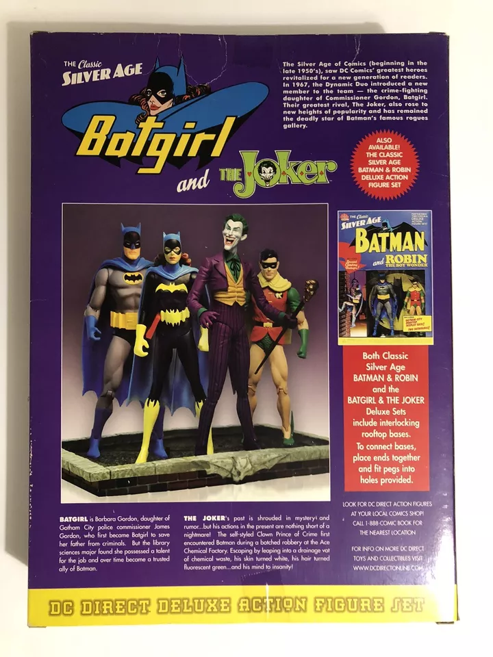 Juego de figuras de acción DC Direct The Classic Silver Age Batgirl & The Joker Foto 2 de 4