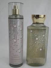 Bath and Body Works Satin Slippers Fine Fragrance Mist and Body Wash