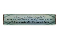 Blechschild Spruch 46X10 Cm Wenn Du Mal Keine Lust Auf Essen Hast Schild