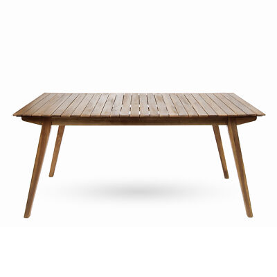 Wooden 68.50''x37.50'' Rectangular Patio Dining Table Outdoor Yard Garden Table US