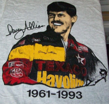 DAVEY ALLISON #28 TEXACO 1961-1993 GRAY VINTAGE NASCAR RACING SHIRT ADULT XL