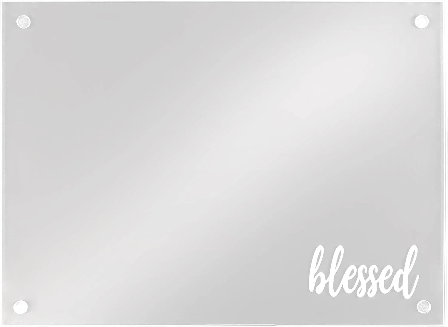 Acrylic Cutting Boards for Kitchen Counter 15"x12" with the word Blessed