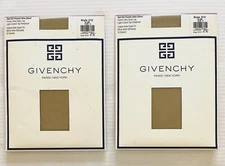 2 PR Givenchy 212 ultra sheer light control top pantyhose-Size A-Dijon-NEW