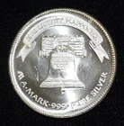 1985 1 oz .999 Silver Round “Life Liberty Happiness” A-Mark