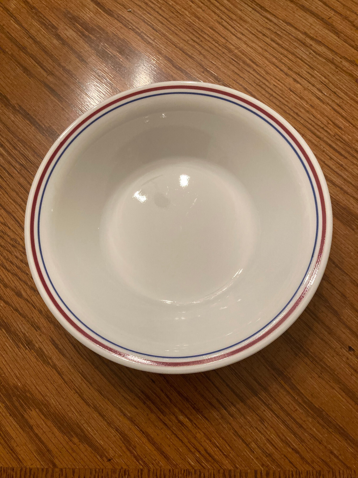Corelle Abundance Blue Red Stripes 7.25-Inch Cereal Bowl