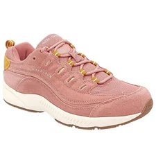 Easy Spirit Women Low Top Lace Up Sneakers Romy Size US 6M Medium Pink Suede