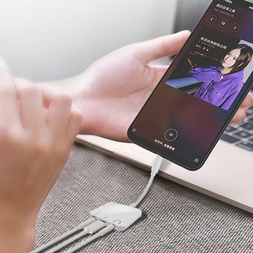 External USB-C Sound Card Type-C to 3.5mm Connecter Cable Headphone Mic Adapter - Picture 10 of 12