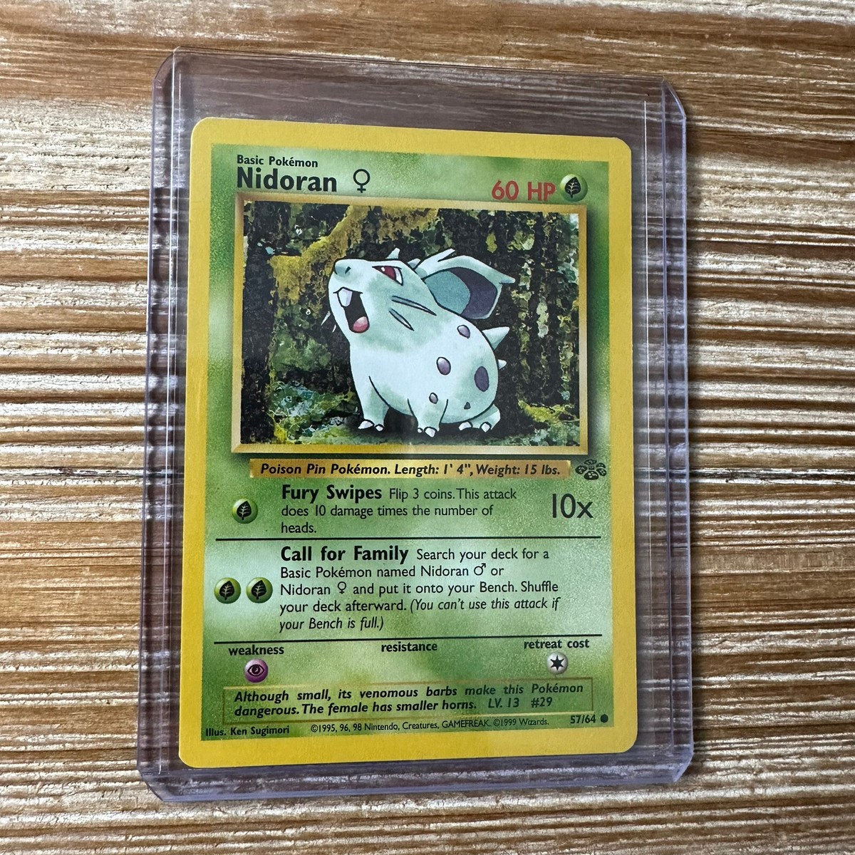 ポケモンカードゲーム Item 57 Pokémon Card Nidoran Jungle 57/64 Unlimited WOTC Card MP-HP | eBay