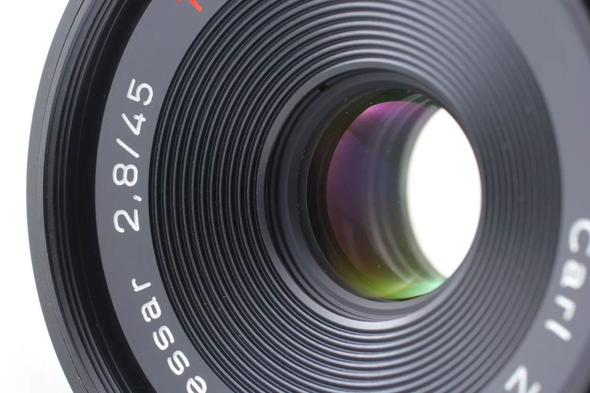 Carl Zeiss Tessar45㎜f2.8 AEJ CONTAX NearMINT] Contax Carl Zeiss Tessar T* 45mm F/2.8 AEJ Pancake MF