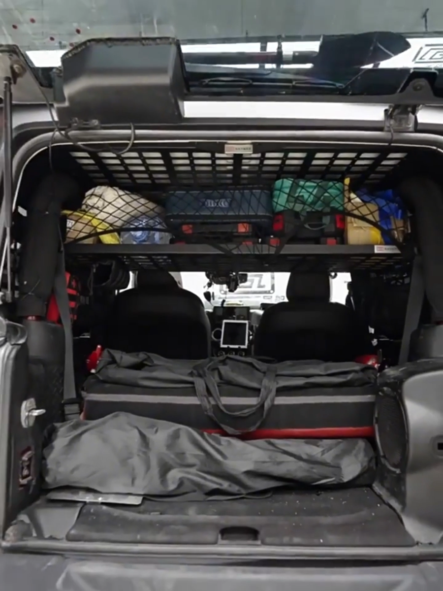 JeCar Aluminum Alloy Trunk Organizer For Jeep Wrangler JK/JKU (2007-2017) – Driver Side Molle Panel | Extra Storage