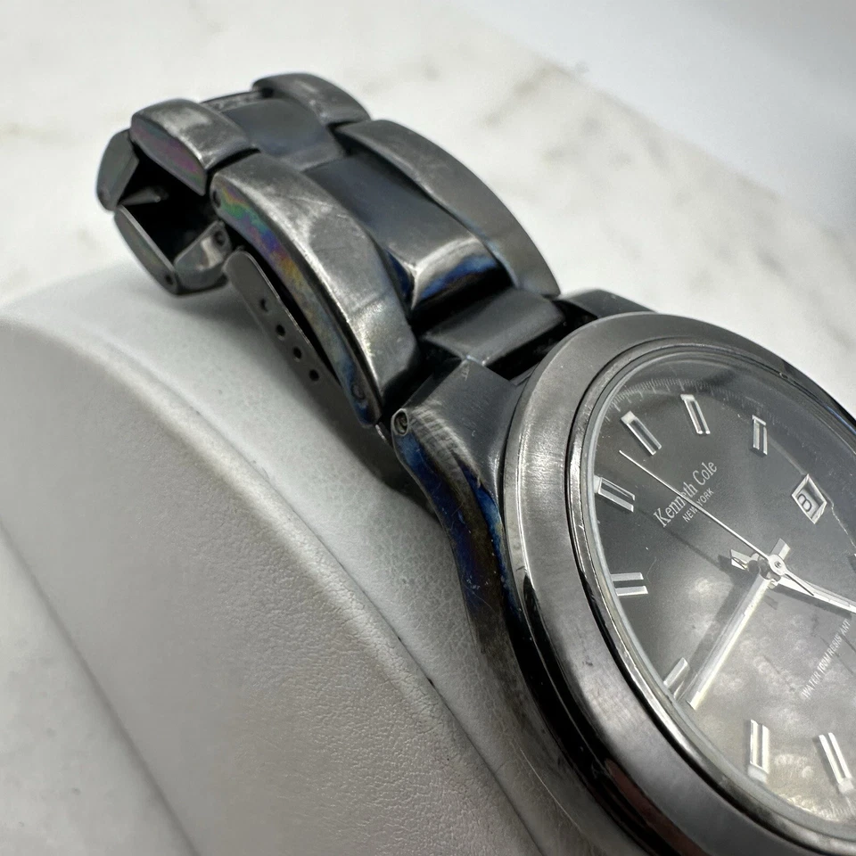 Мужские серые часы Kenneth Cole KC3135 38 мм размер 7,5 дюйма с новым аккумулятором - Изображение 3 из 4