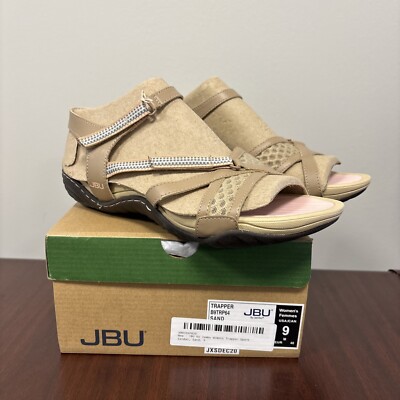 JBU by Jambu Womens Trapper Sport Sandal Sand Brown Tan Size 9