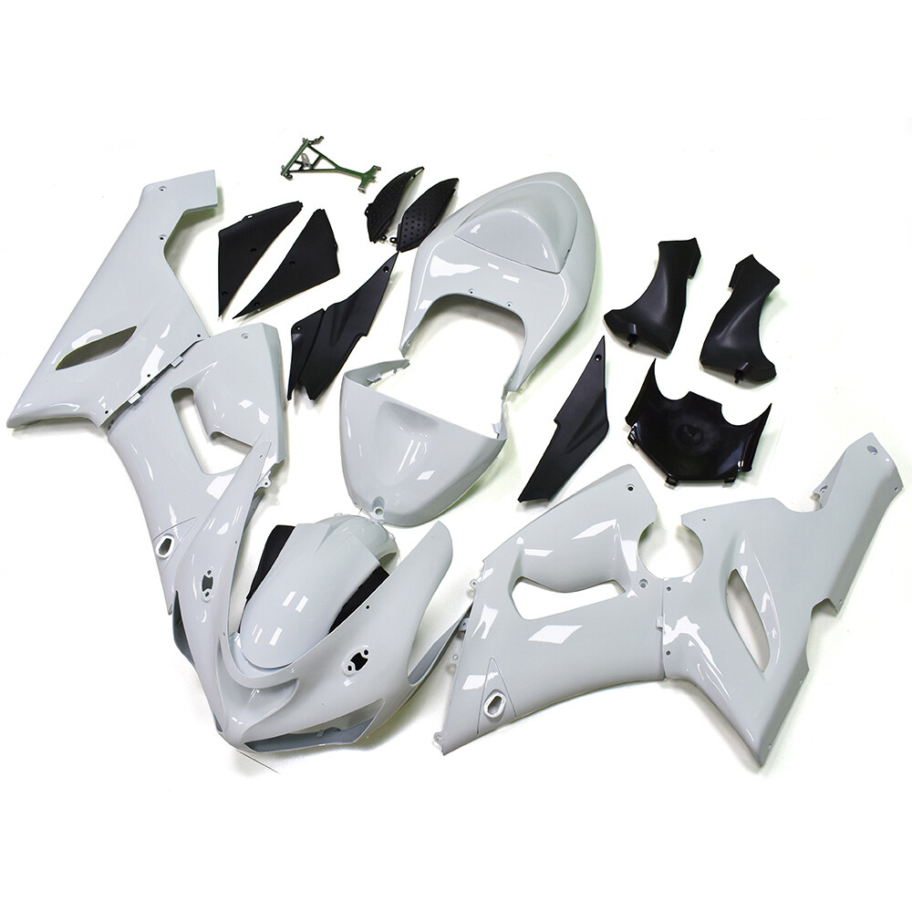 Willanホワイト White Red ABS Plastic Fairings Kit Bodywork for Kawasaki