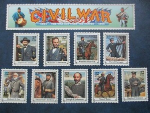 Generals and Admirals of the Civil War US Stamps