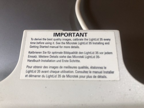 Microtek ScanMaker 4850 Flatbed Scanner LightLid 35 12V Power Supply USB Cable - Picture 10 of 11