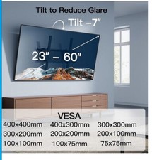 Tilting TV Wall Mount Bracket  PSMTK1 PERLESMITH 23-55 in Space Saving Man Cav