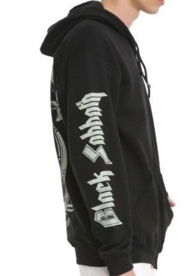 Black Sabbath THE END WORLD TOUR Zip Up Hoodie Sweatshirt NEW 100