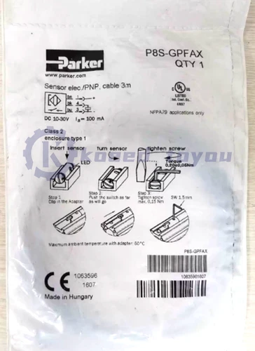 NEW PARKER P8S-GPFAX Sensor Actuator (1Pcs)