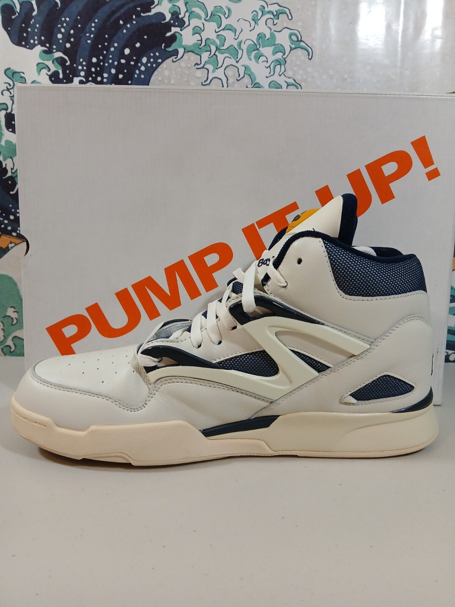 Reebok Pump Omni Zone II 2 Chalk Vector Navy 13 Vnds | eBay