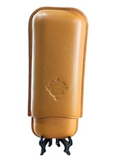 ASTUCCIO PORTASIGARI CARTUJANO IN VERA PELLE SAFFIANO ARANCIONE  - Made in Italy