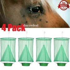 4 Pcs The Ranch Fly Trap Outdoor Fly Trap Killer Bug Cage Net Perfect For Horses