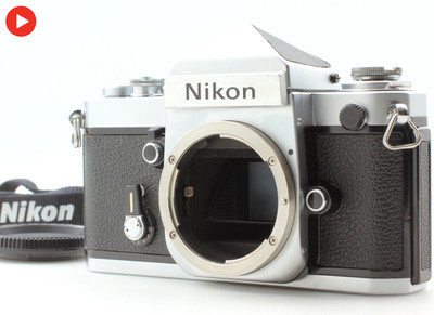 Nikon F2 Eye Level Silver Film Camera Body Tested From JAPAN [Near MINT+ Strap]